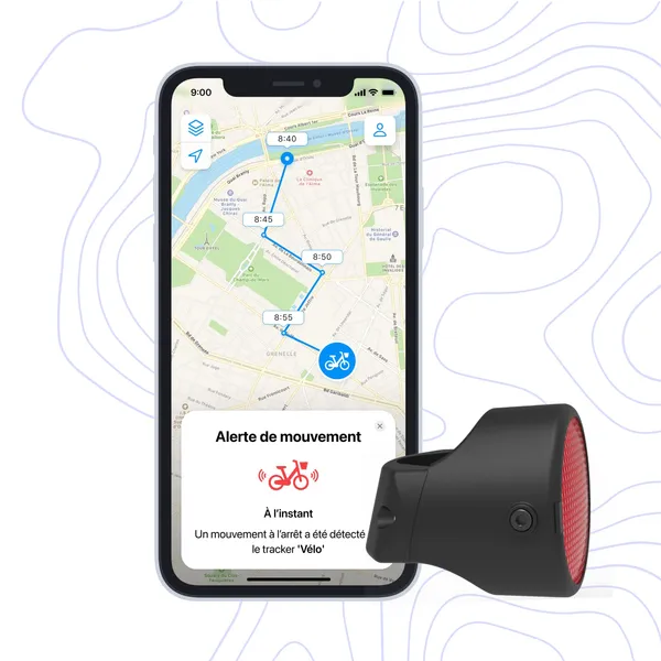 Traceur GPS vélo - Invoxia - Application